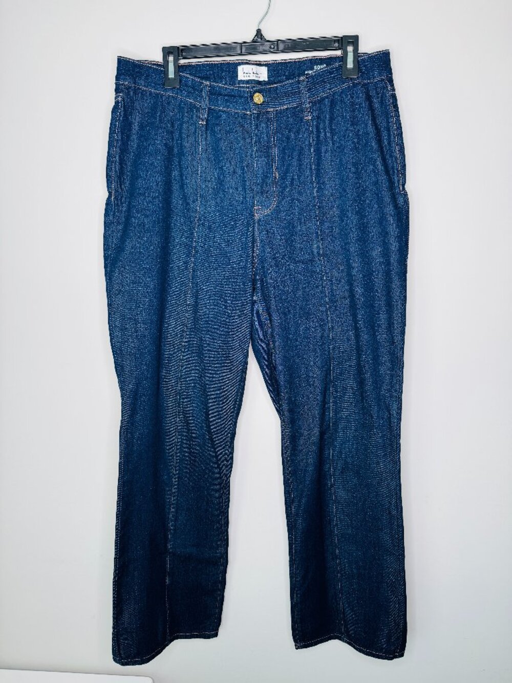 Nicole Miller New York Soho High Rise Bootcut Dark Wash Jean Womens 14 Cotton Bl